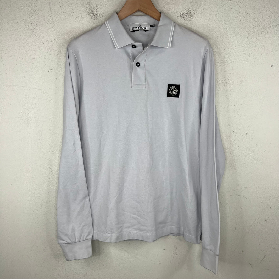 Stone Island White Rugby Polo