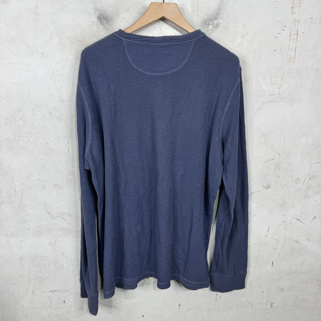 RRL Blue Henley Shirt