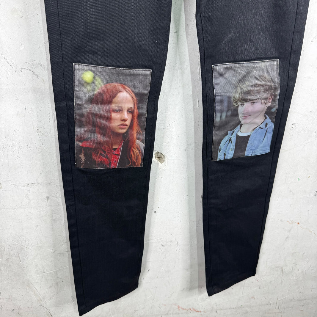 Raf Simons Christiane F Waxed Jeans