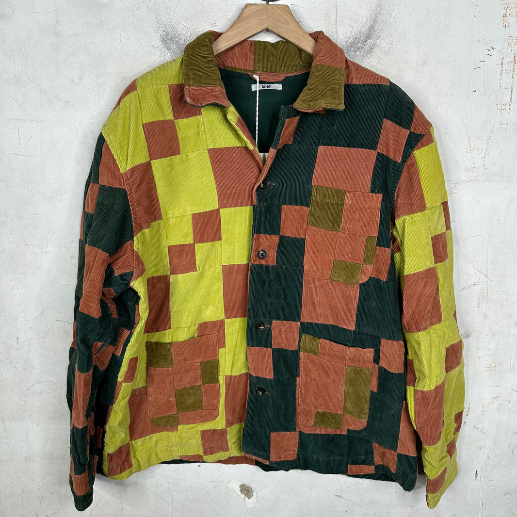 Bode Corduroy Patch Overshirt