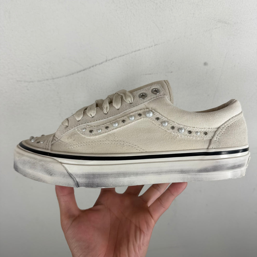 Vans White Pearlized Style 36 Sneakers