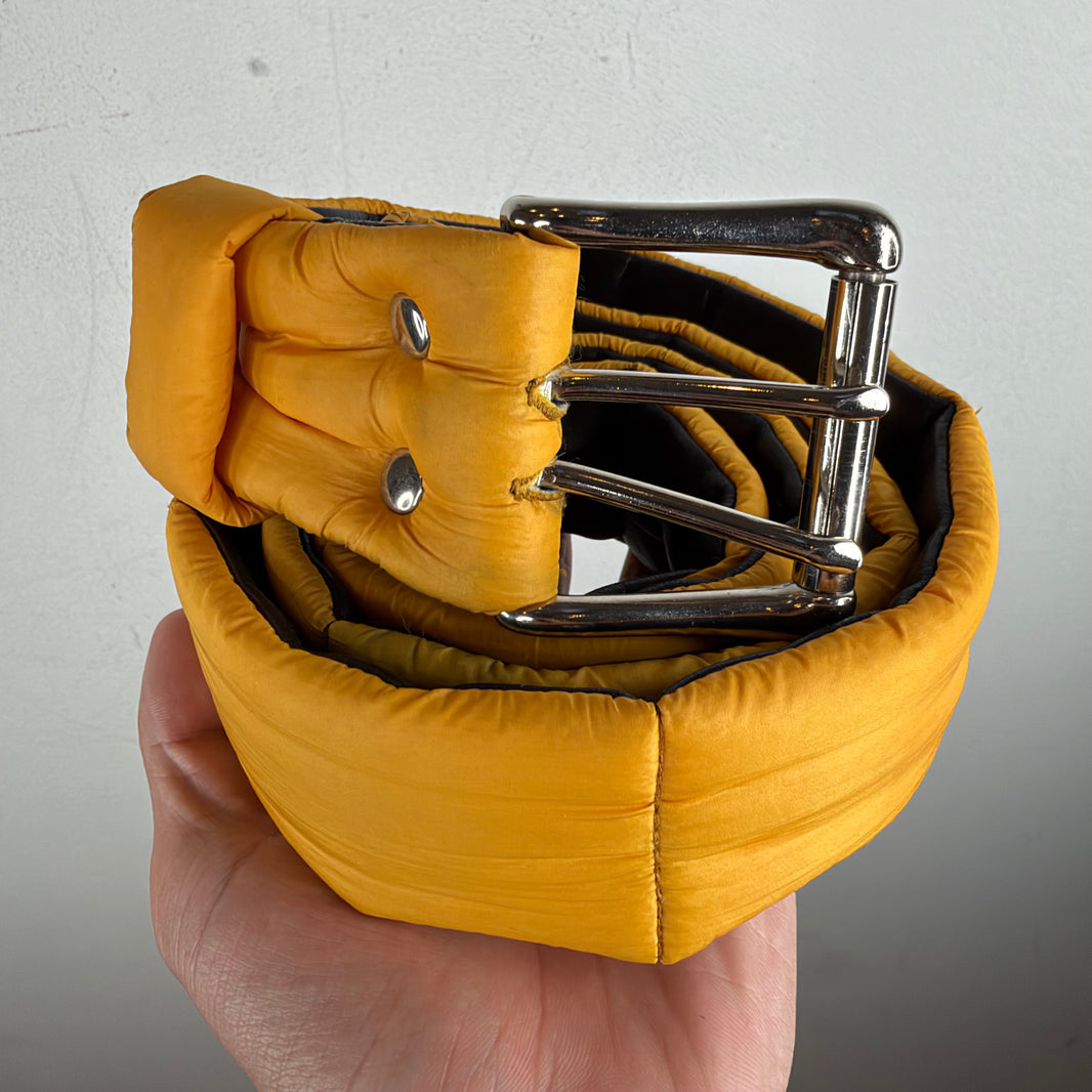 Aris Tatalovich Yellow Puffer Belt
