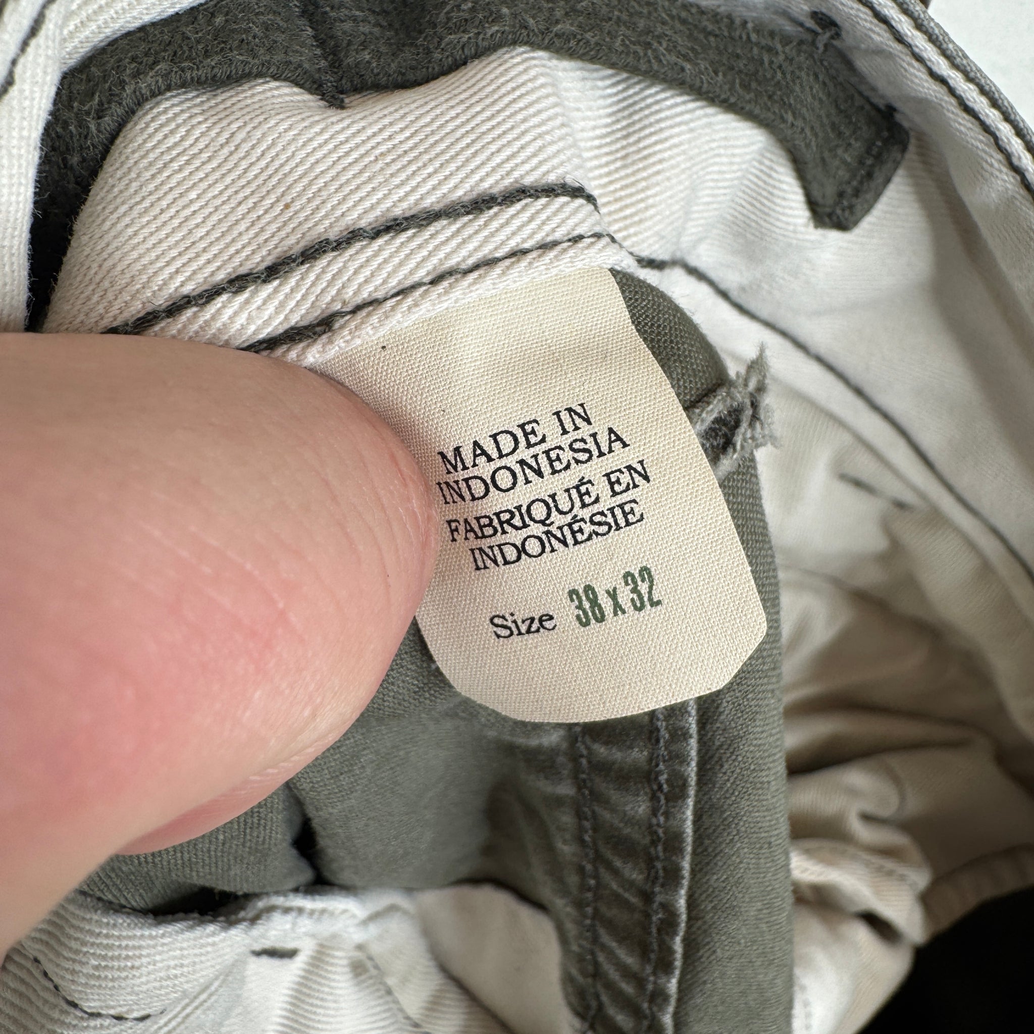 RRL Green Military Cargo Pants