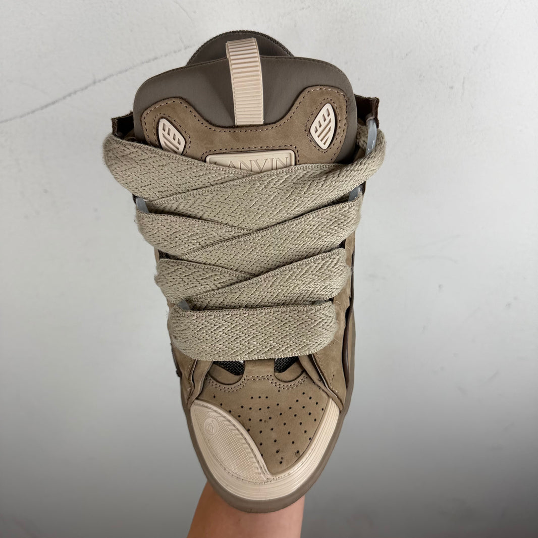 Lanvin Beige Curb Sneakers