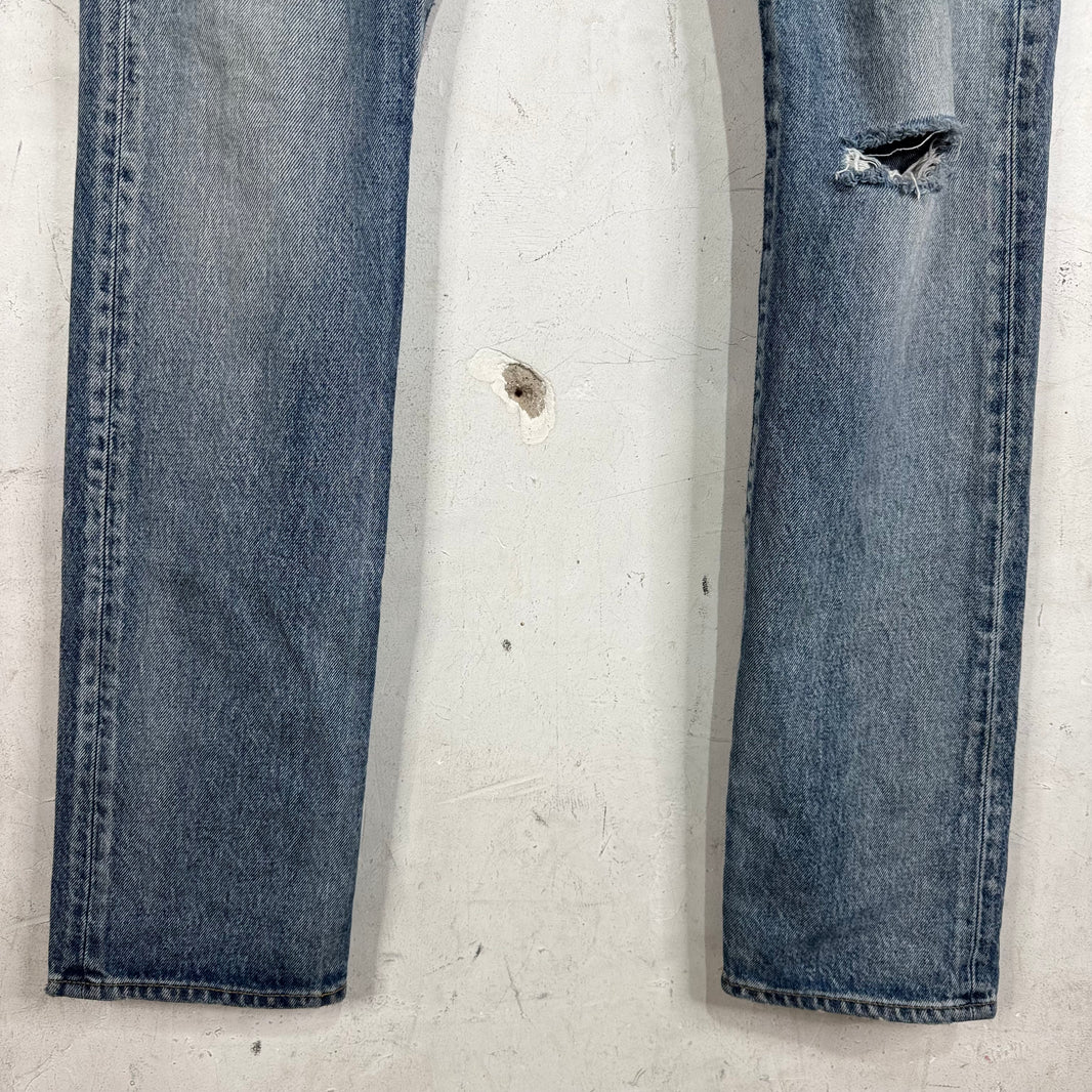 Saint Laurent D01 Lightwash Distressed Jeans