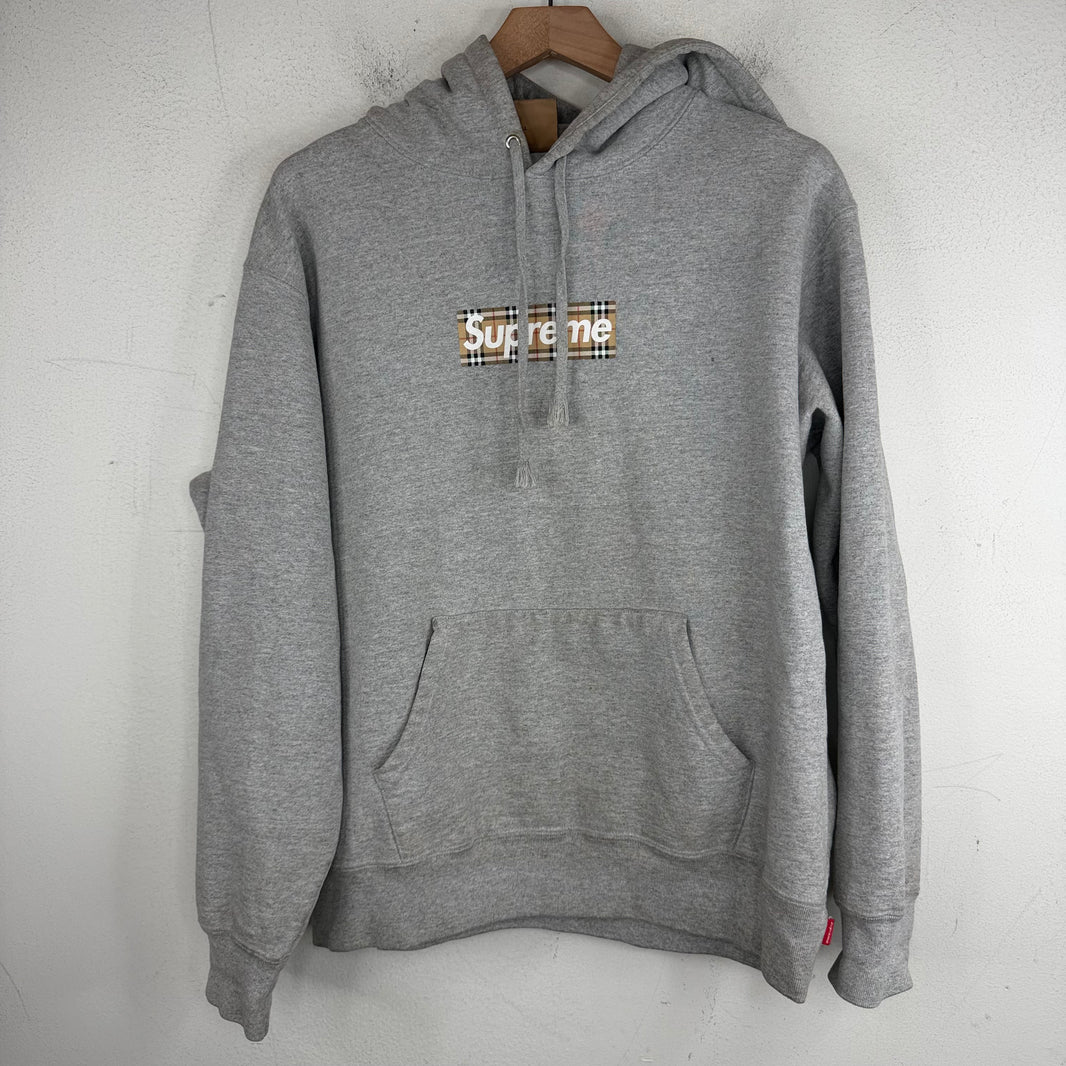 Supreme Burberry Box Logo Hoodie