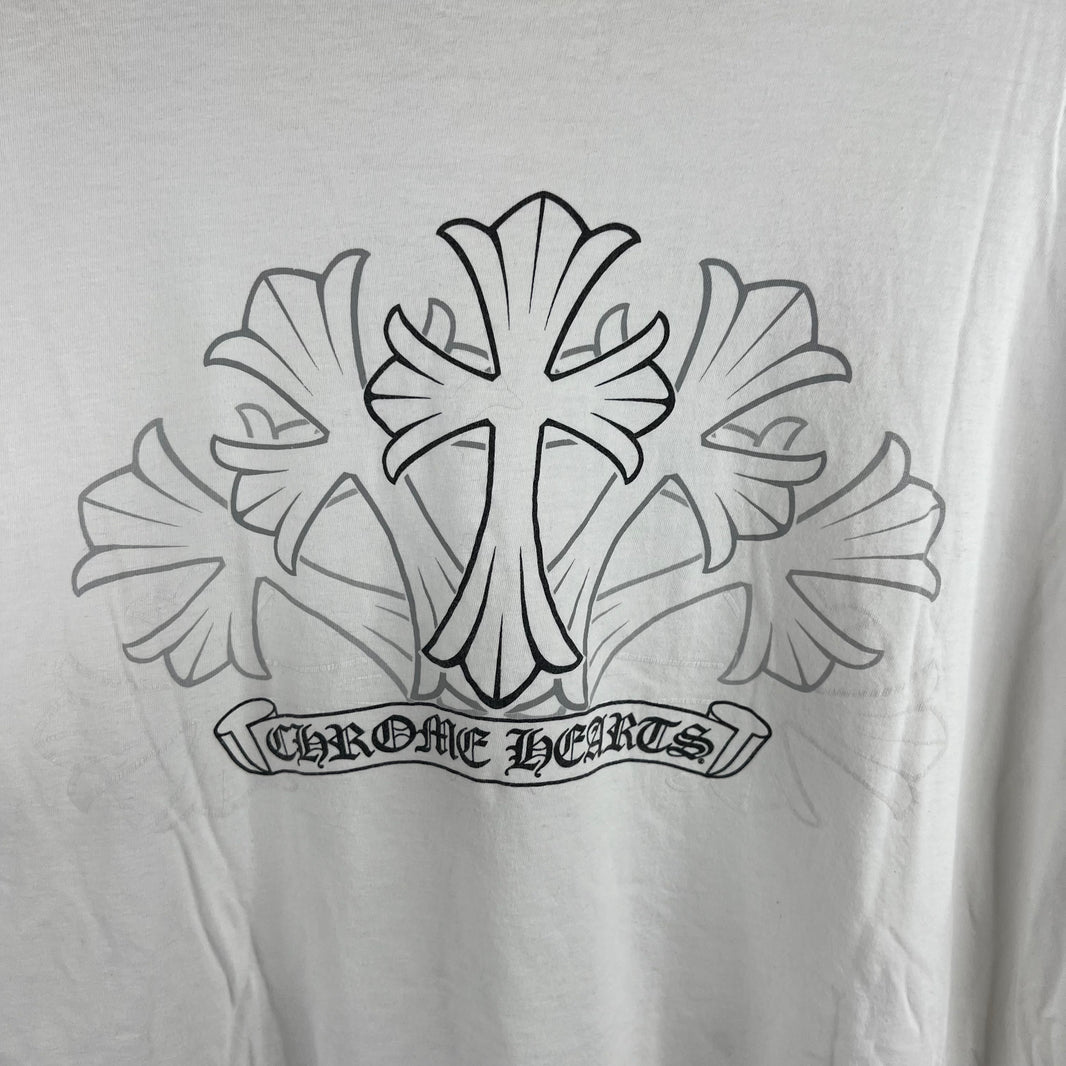 Chrome Hearts White Cross Pocket T-Shirt