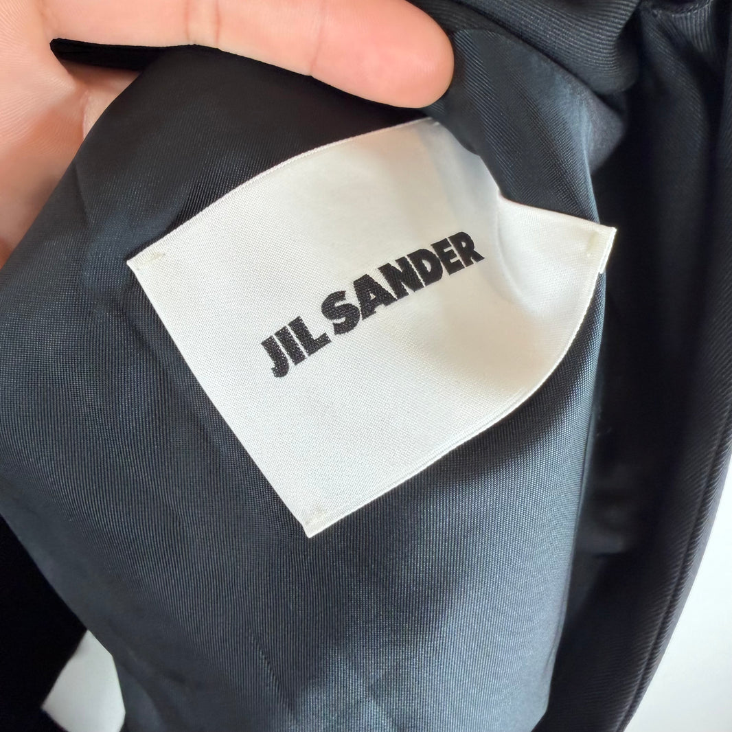 Jil Sander Black Single Breasted Blazer Jacket