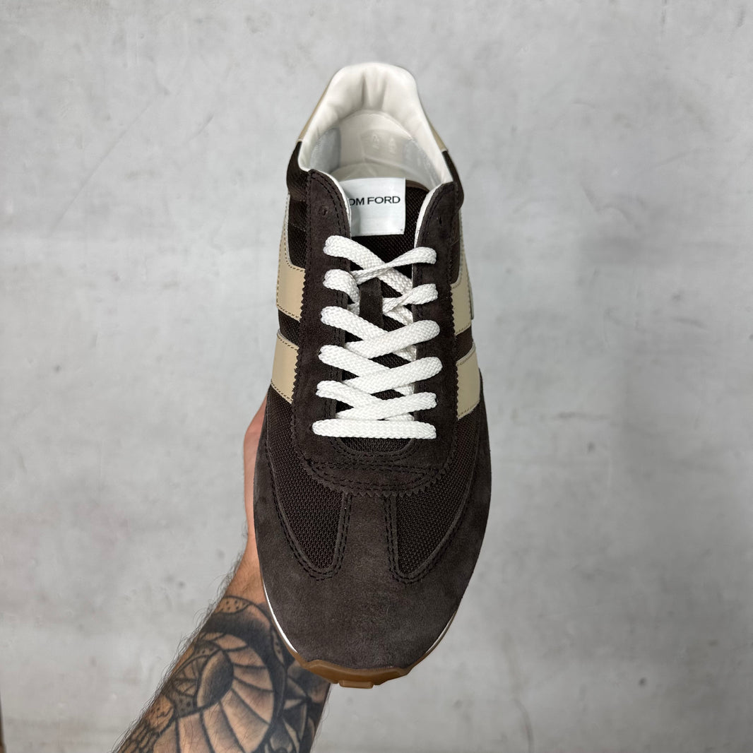Tom Ford Brown Suede Mick Sneakers