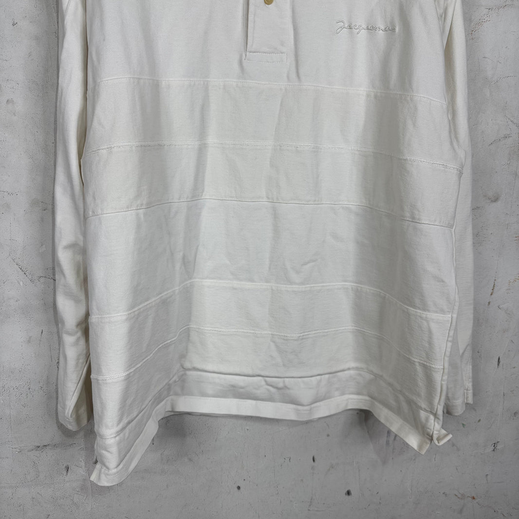 Jacquemus Striped Tonal Rugby Polo