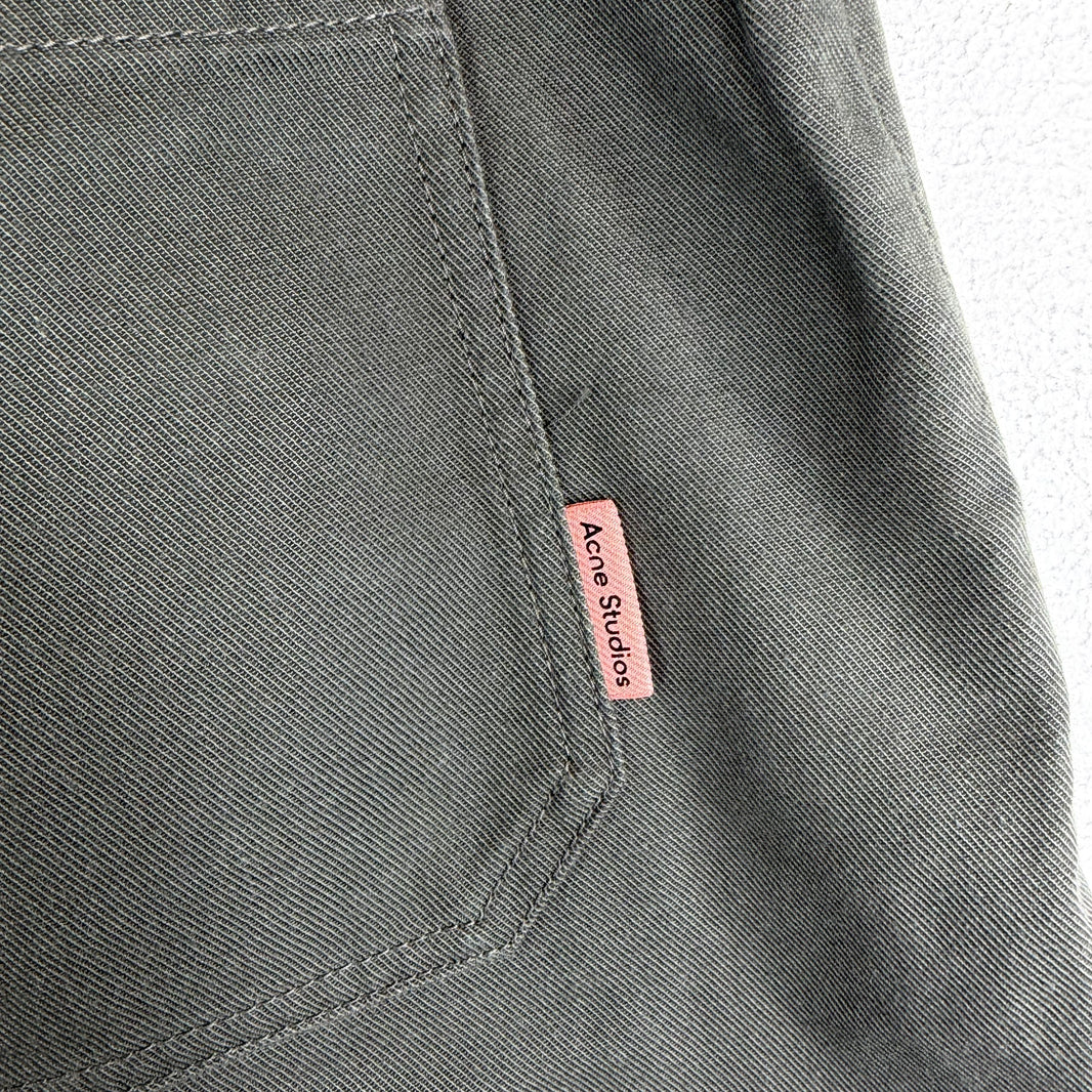 Acne Studios Green Twill Shorts