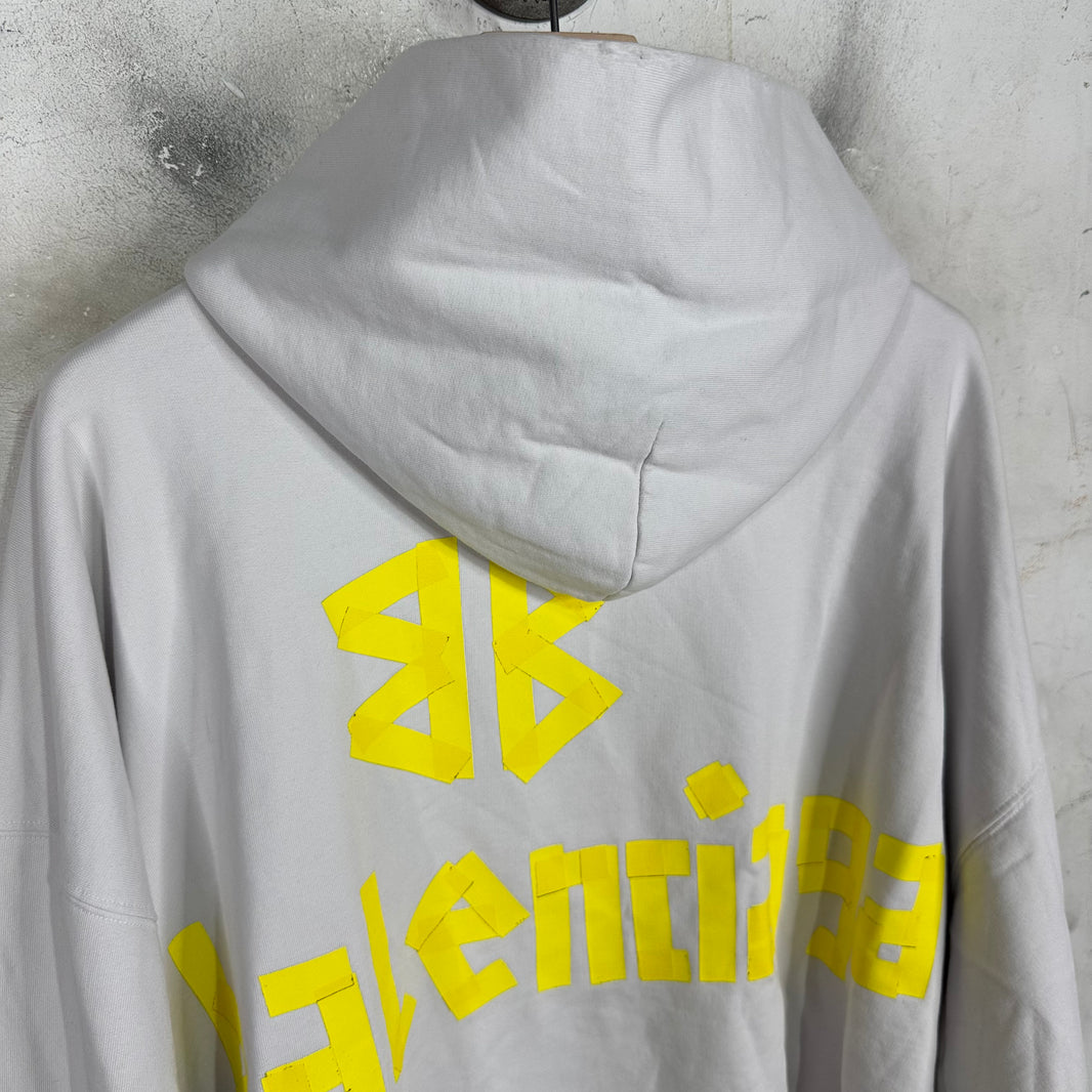 Balenciaga White Tape Hoodie