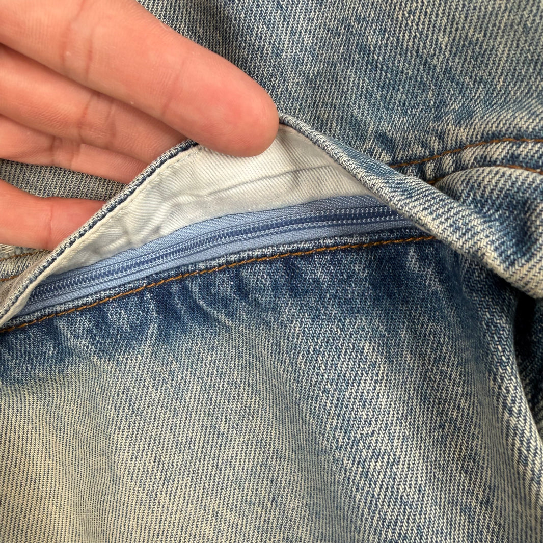 Balenciaga Blue Denim 3 Way Convertible Jeans