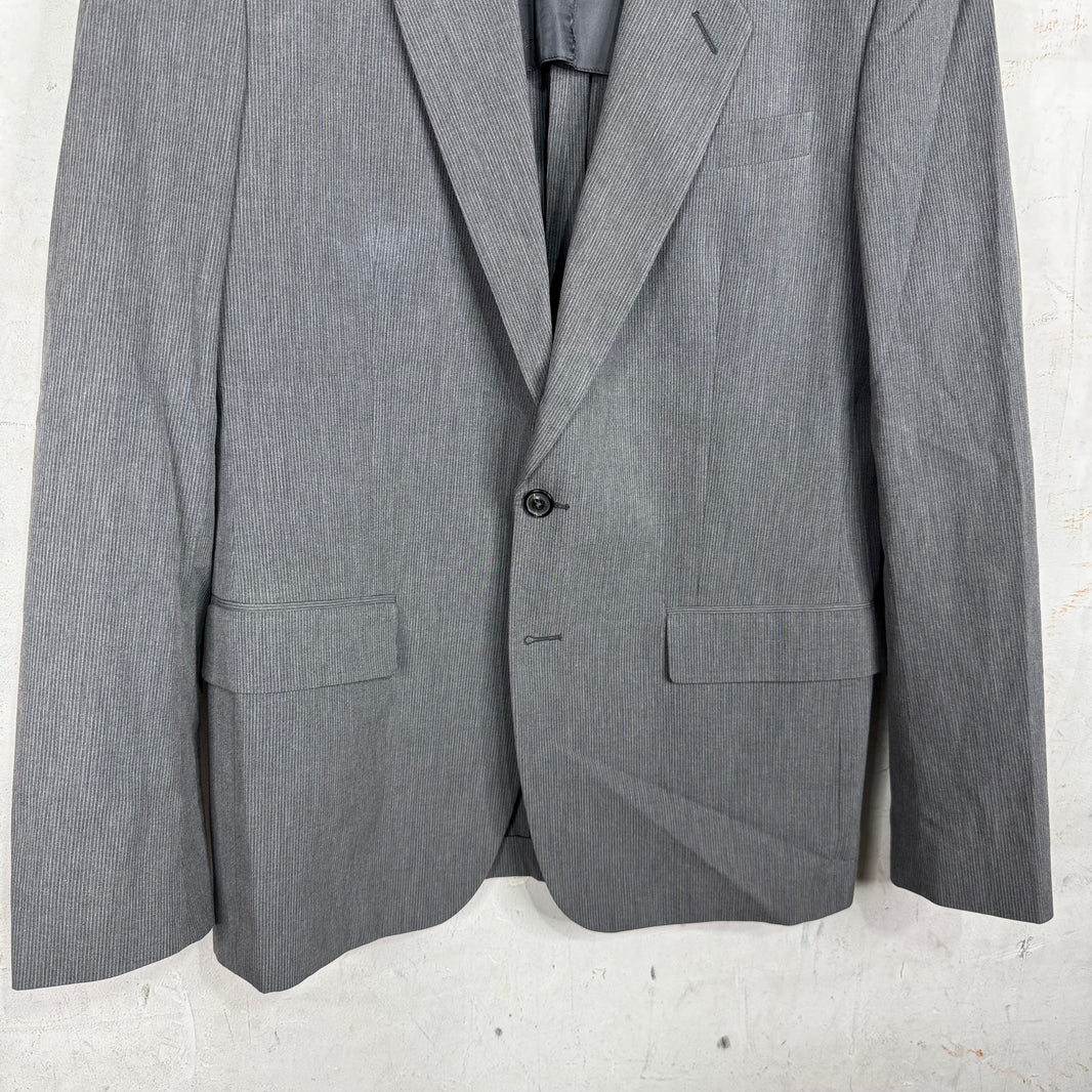 Margiela 2000's Grey Pinstripe Blazer