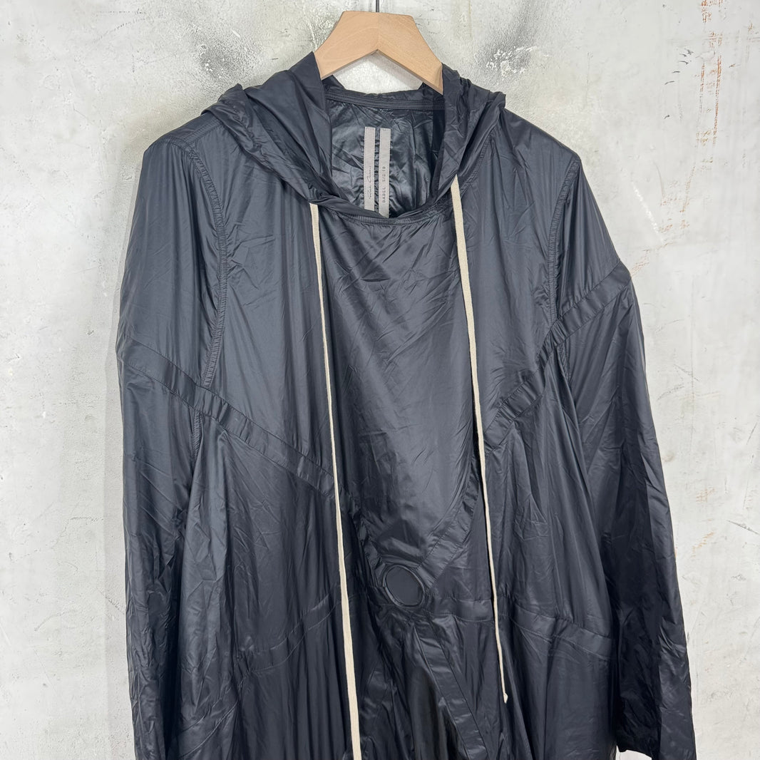 Rick Owens Babel Nylon Tent Hoodie