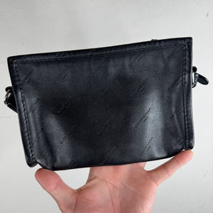 Balenciaga Leather Diagonal Logo Side Bag