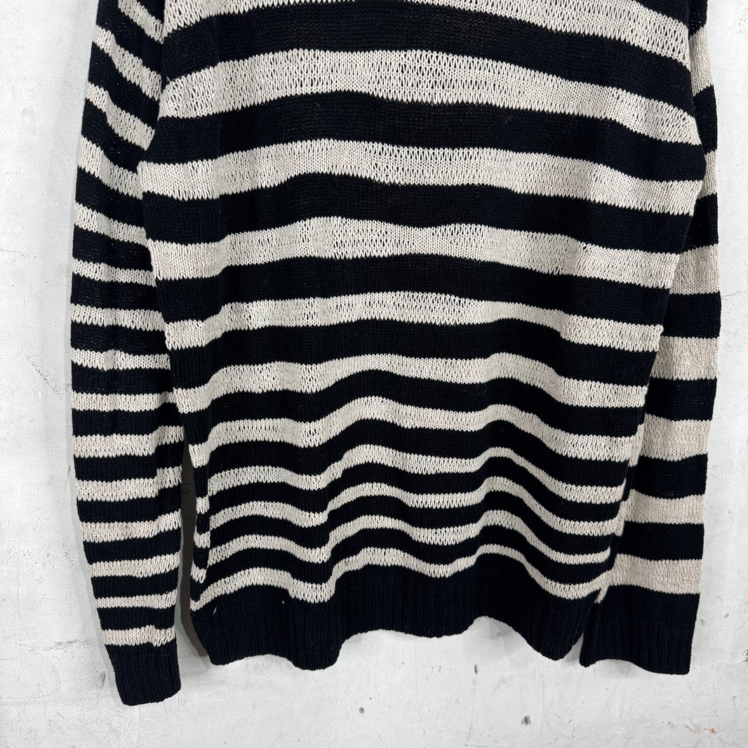 Yohji Yamamoto Pour Homme Striped Linen Knit