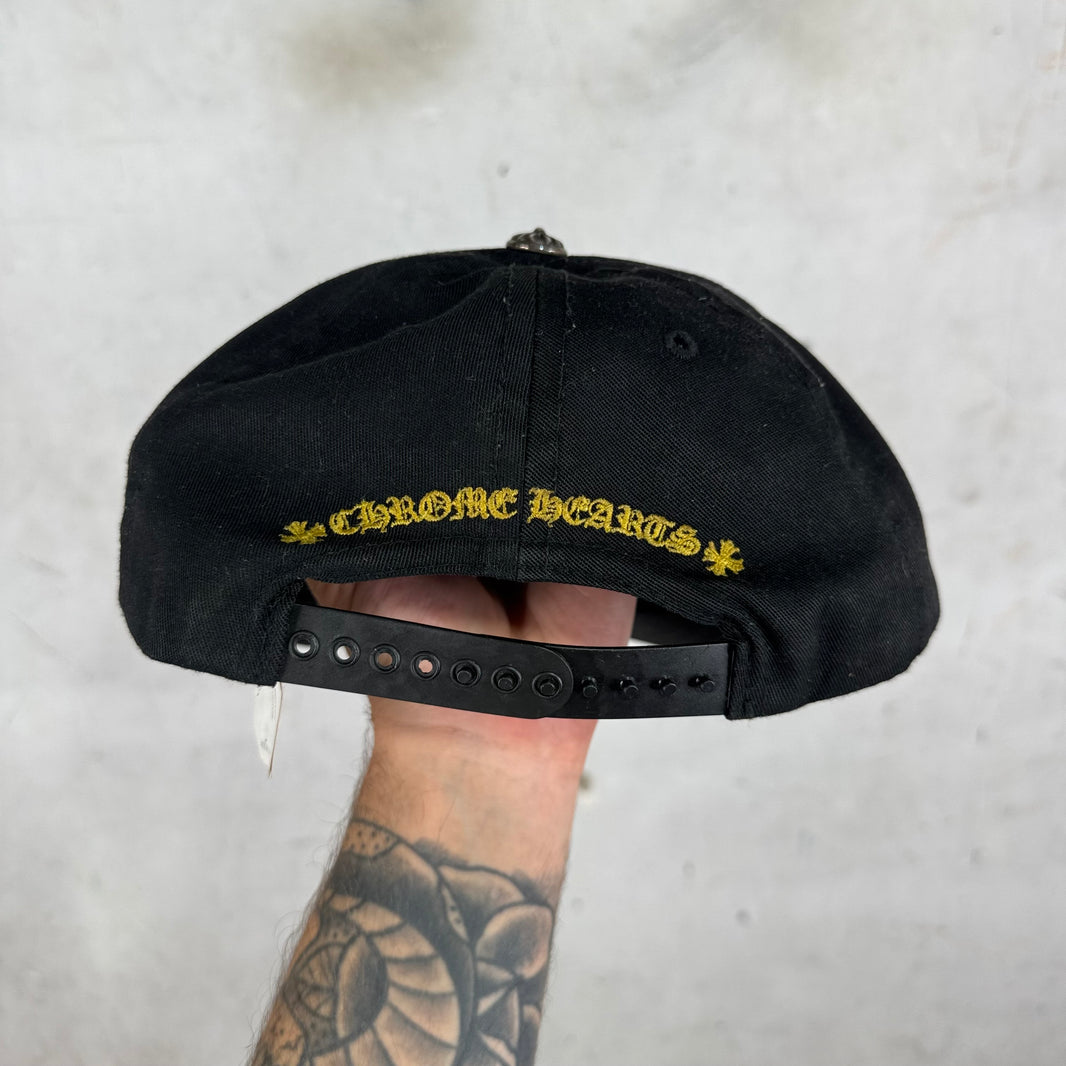Chrome Hearts Black Yellow CH Baseball Hat