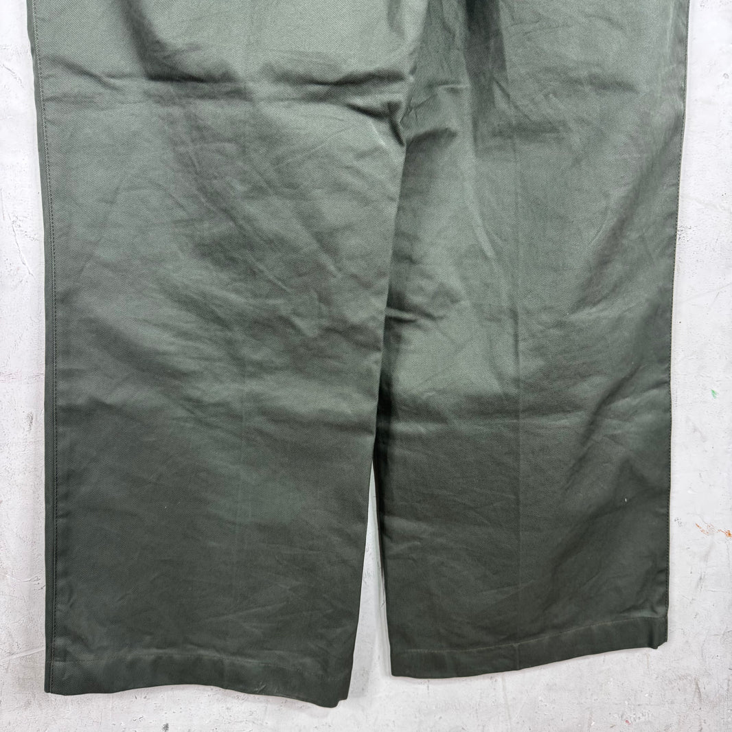 Acne Studios Olive Canvas Work Pants