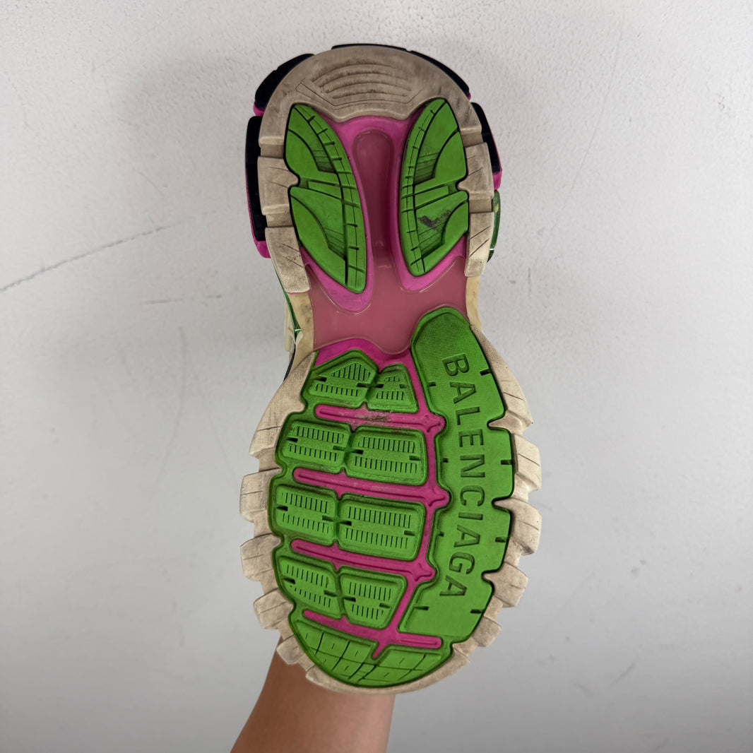 Balenciaga Pink/Green Track 2 Sneakers