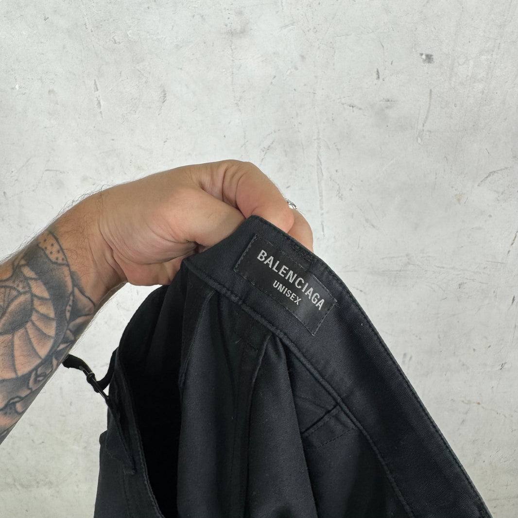 Balenciaga Black Minimal Shorts