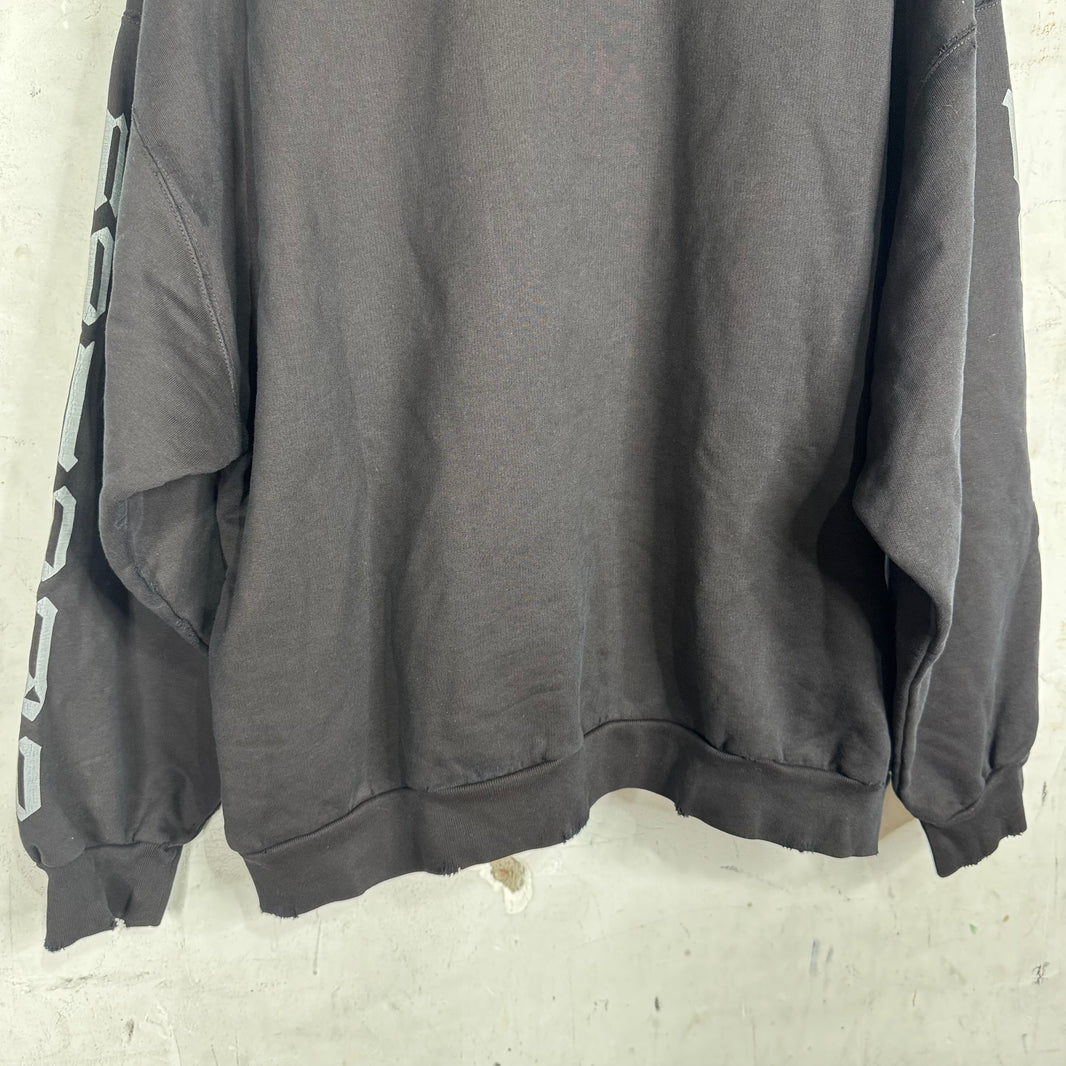 Balenciaga Distressed No Logo Hoodie