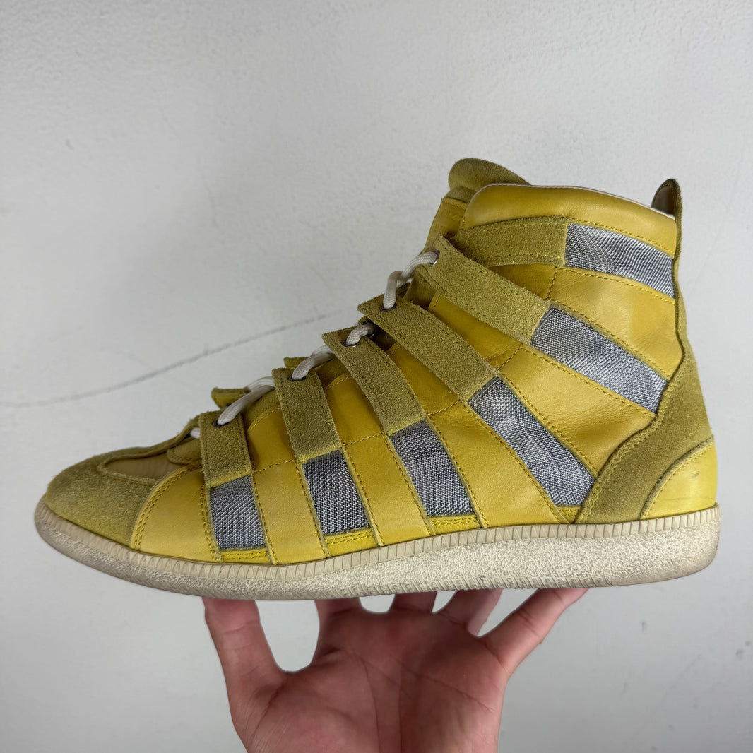 Margiela Yellow Cut-Out Sneakers