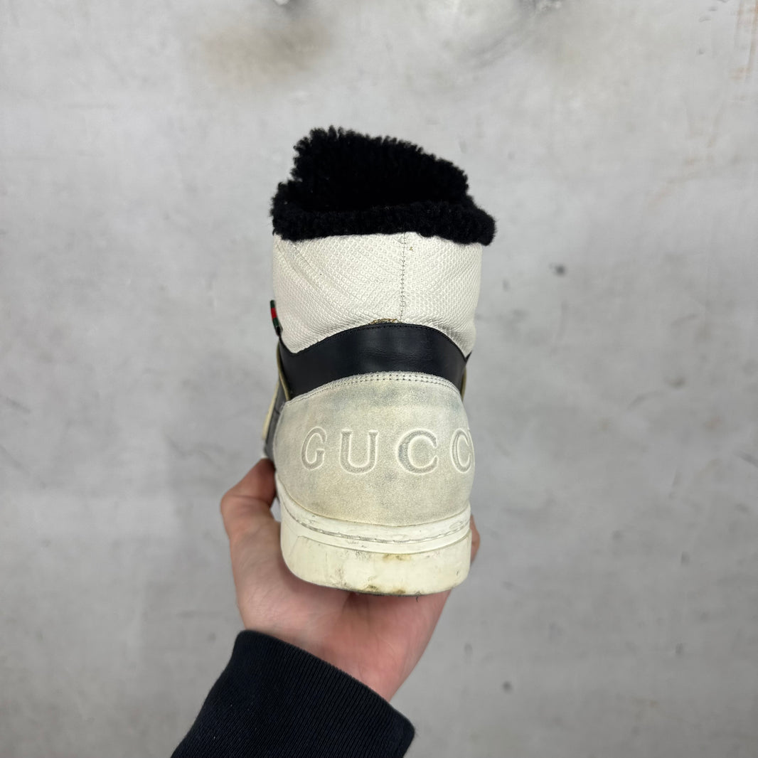 Gucci Shearling Lined Pelle Gomma Sneakers