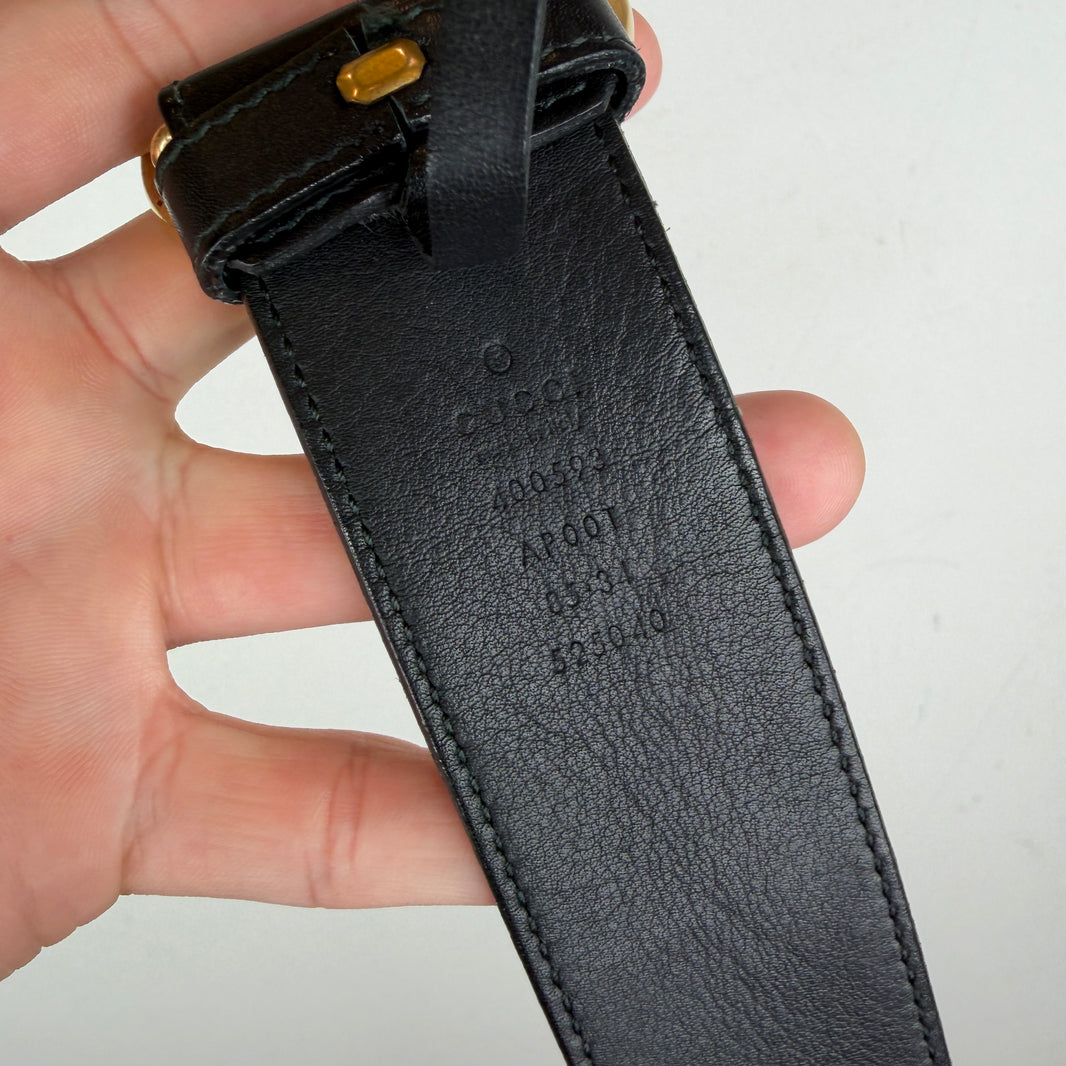 Gucci Gold GG Belt