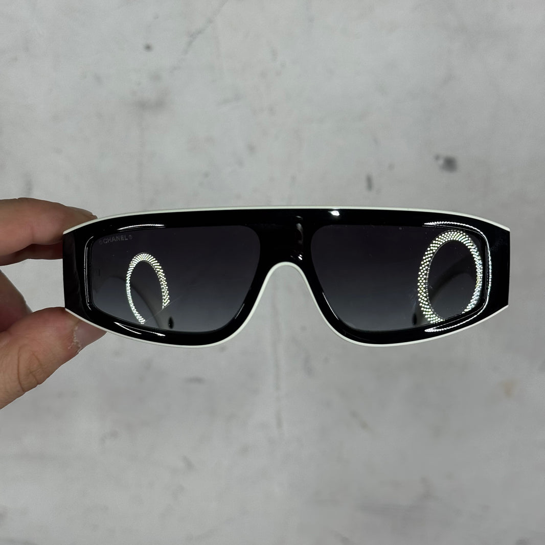 Chanel 6057 Black/White Sunglasses