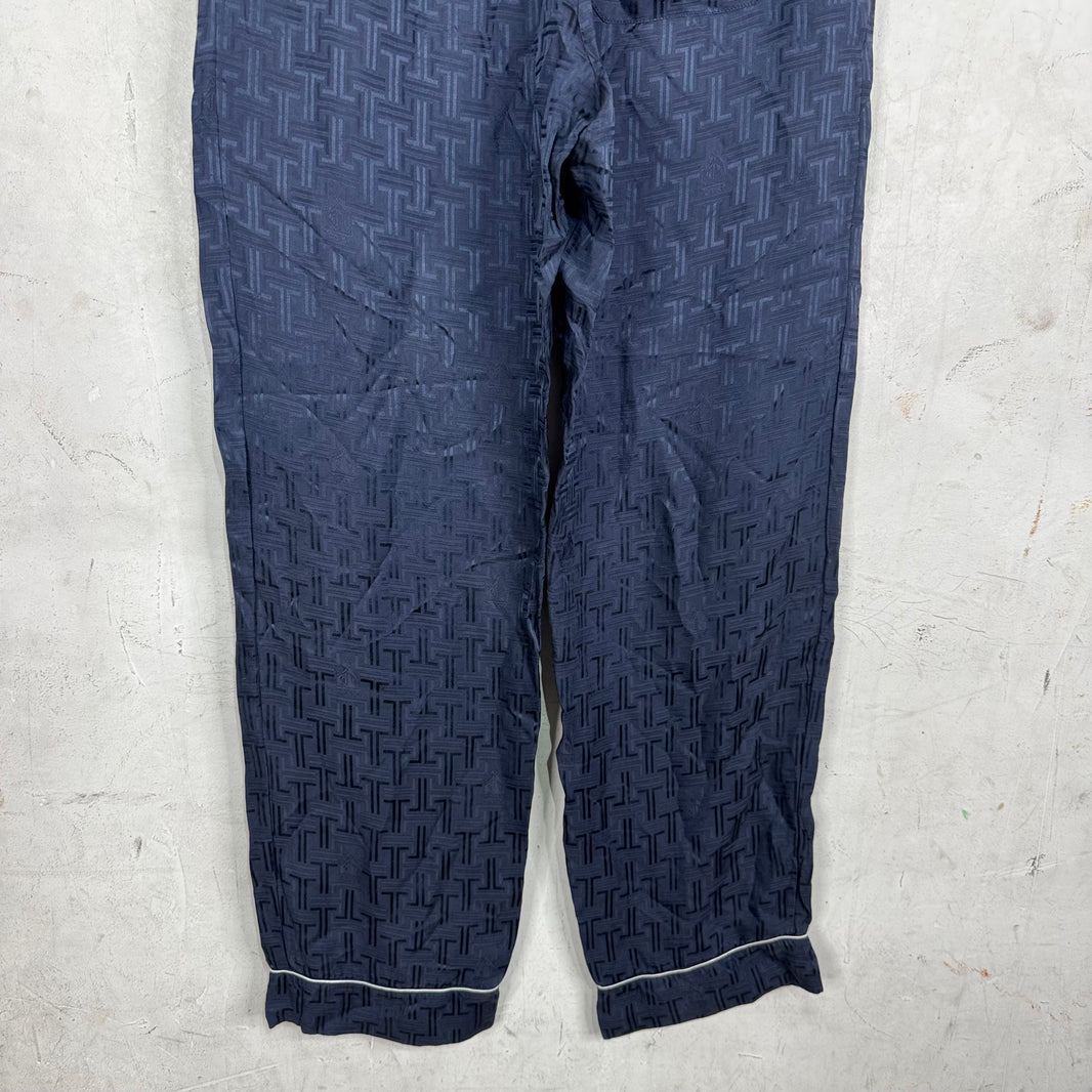 Lanvin Monogram Silk Pants