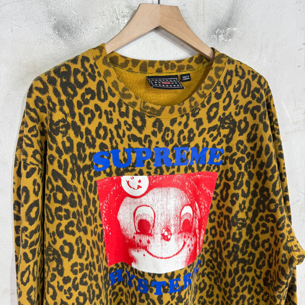 Supreme x Hysteric Glamour Cheetah Crewneck