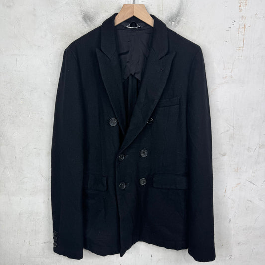 CDG Black Double Breasted Wool Jacket
