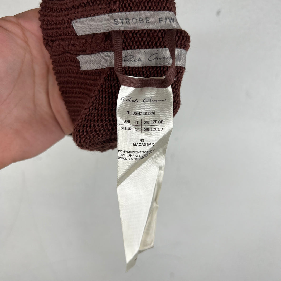 Rick Owens Touchscreen Wool Knit Gloves
