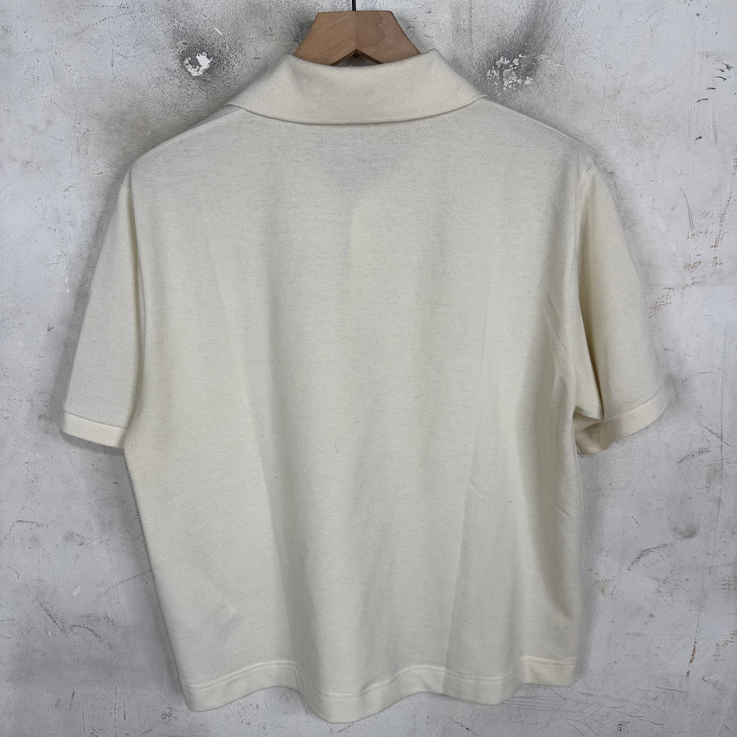Saint Laurent Logo Cropped Polo