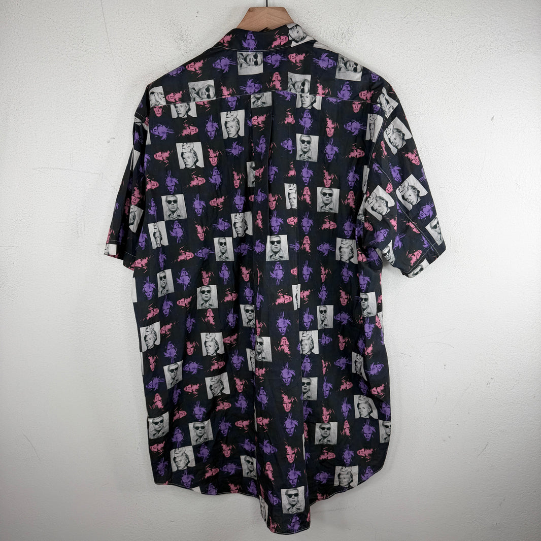 CDG Andy Warhol Portrait Button Up Shirt