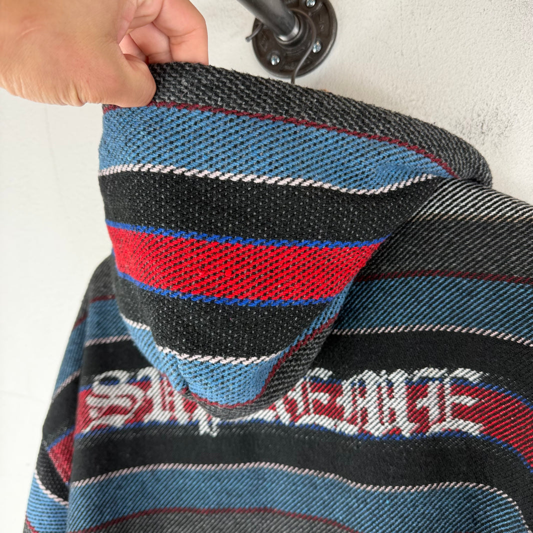 Supreme Woven Stripe Zip-Up Hoodie