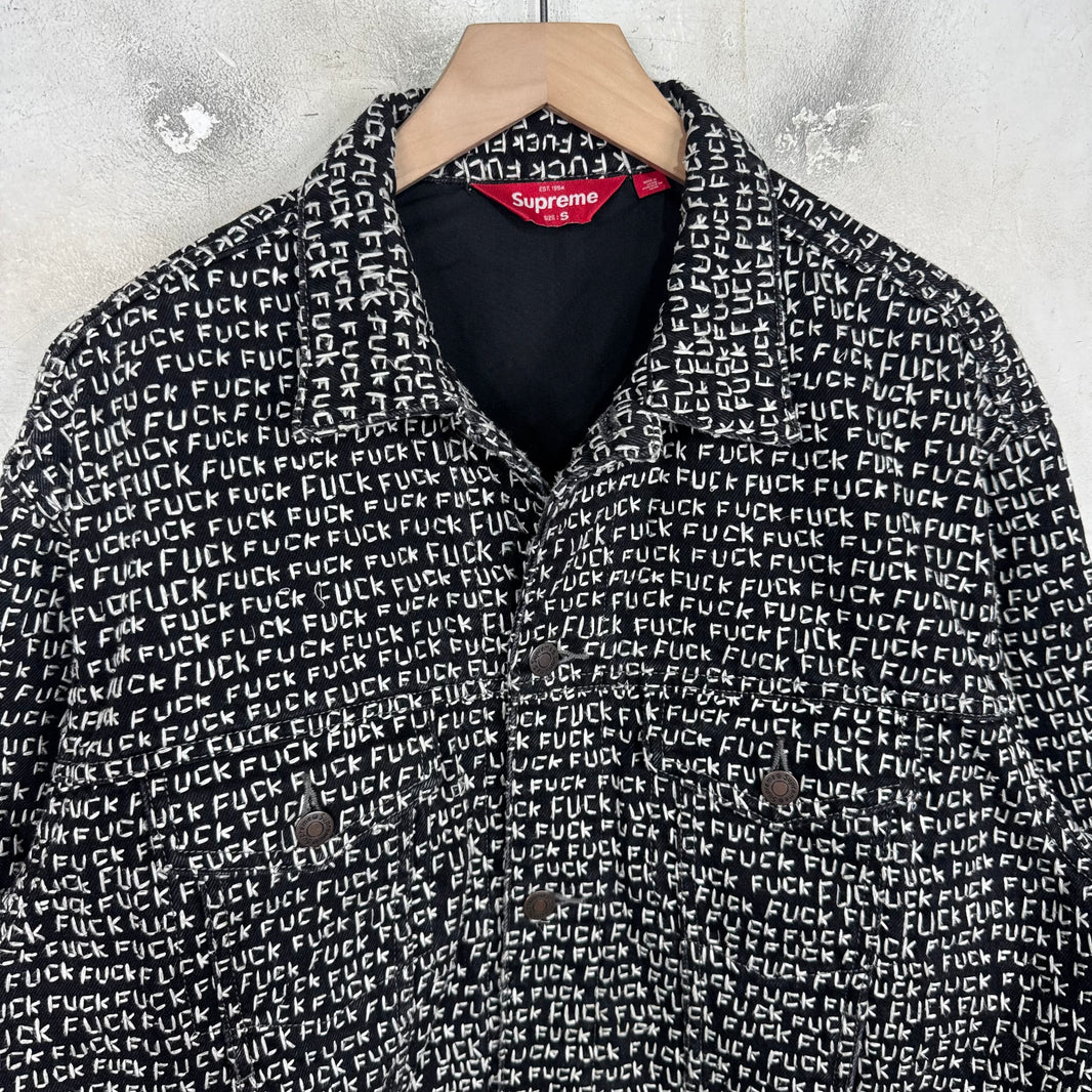 Supreme Fuck Embroidered Denim Jacket