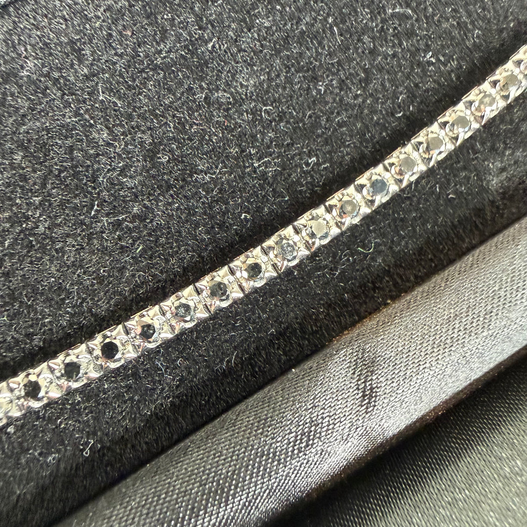XIVKarats 18K Black Diamond Tennis Bracelet