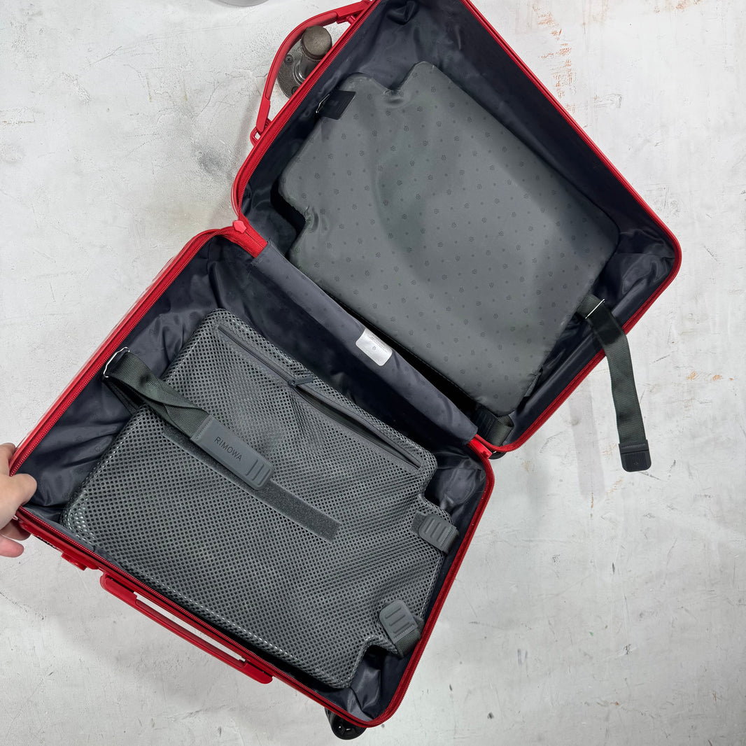 Rimowa Red Essential Cabin Carry On Suitcase