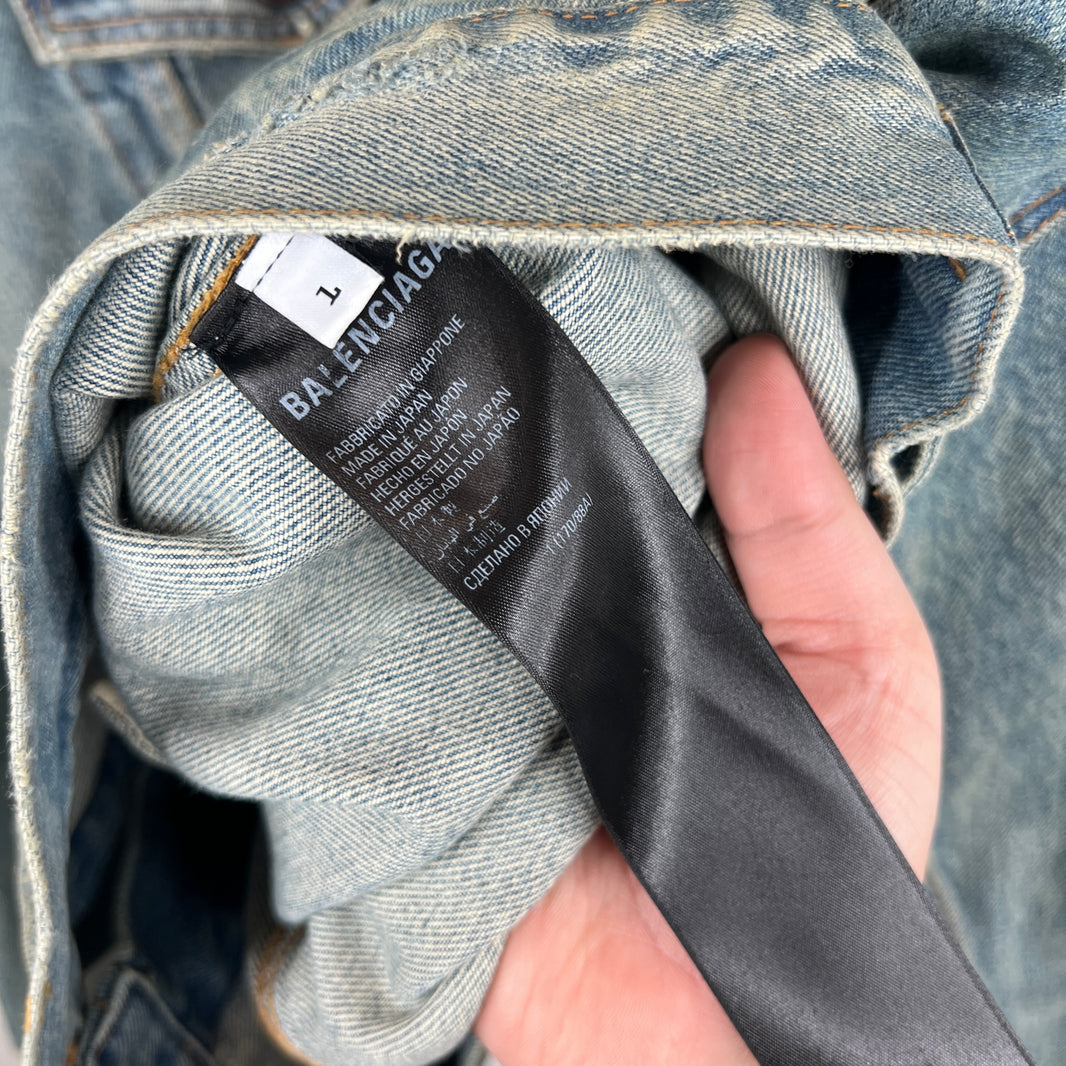 Balenciaga Waxed Trucker Jacket