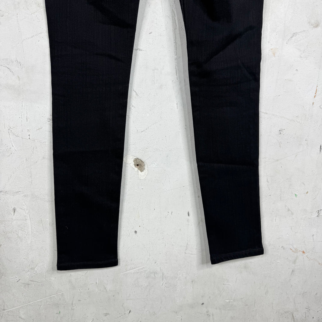 Saint Laurent Stitch Logo Black D01 Jeans