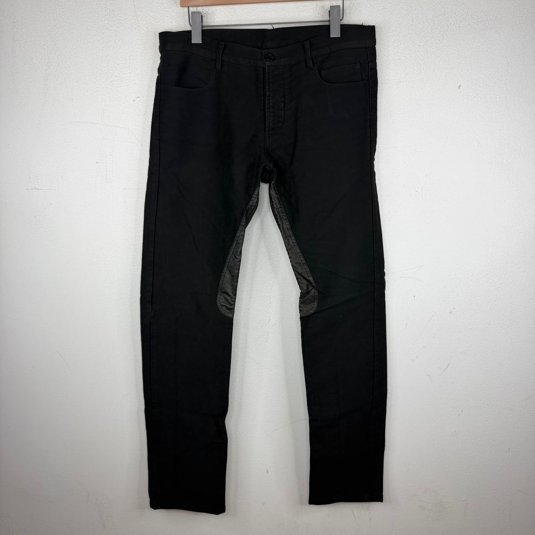 Rick Owens Moleskin Leather Back Pants
