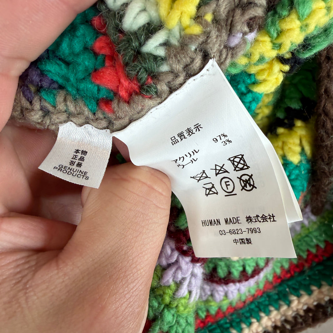 CPFM Knited Green Striped Button Up Cardigan