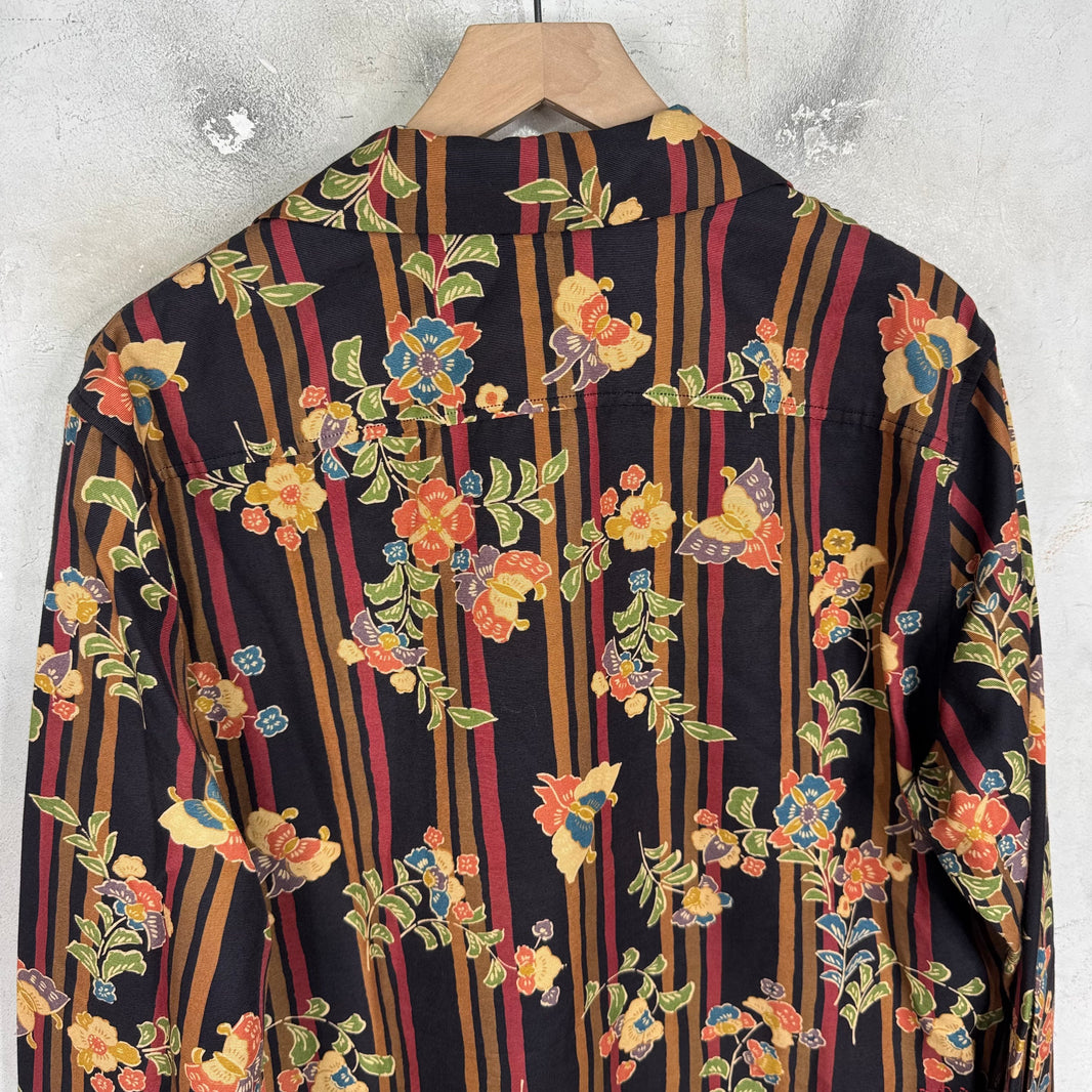 Bode Floral Silk Blend Buttoned Shirt