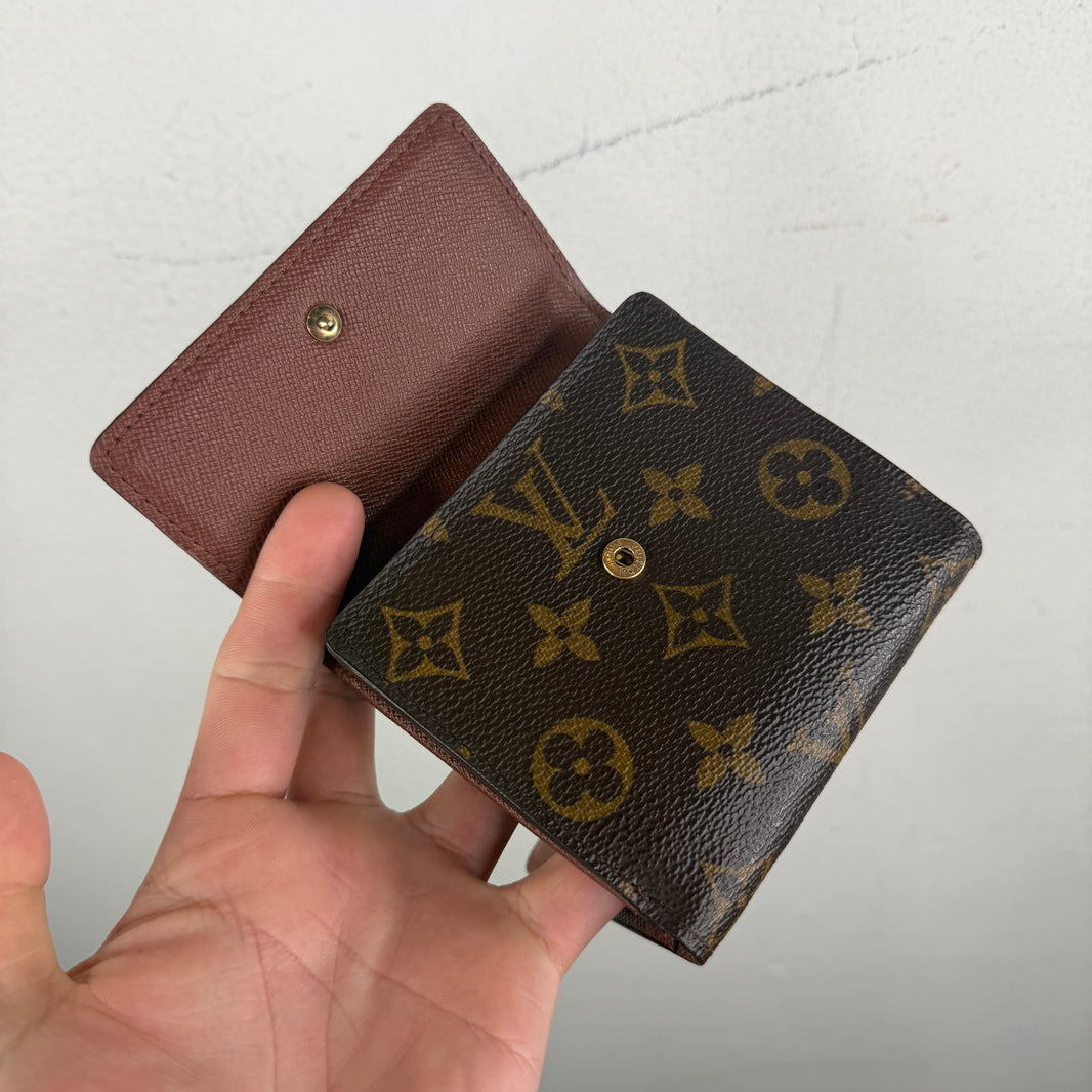 Louis Vuitton Monogram Double Snap Button Bifold Wallet