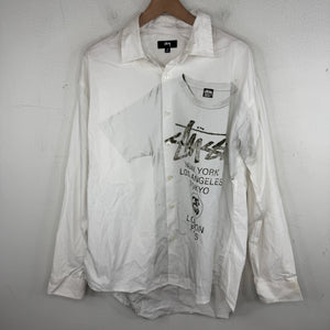 Stussy T-Shirt Print Button Up Shirt