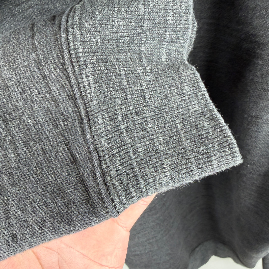 RRL Heather Black Pullover Hoodie