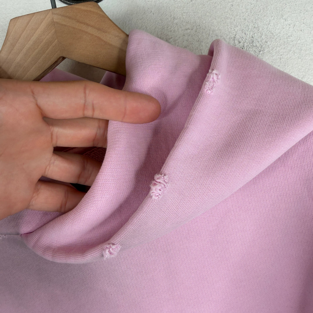 Balenciaga Pink Gothic Type Hoodie