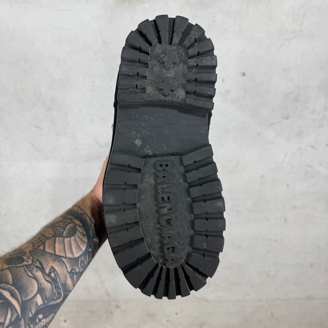 Balenciaga Black Suede Alaska Boots